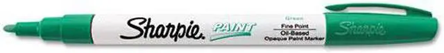 Main image of Permanent Paint Marker, Fine Point, Green