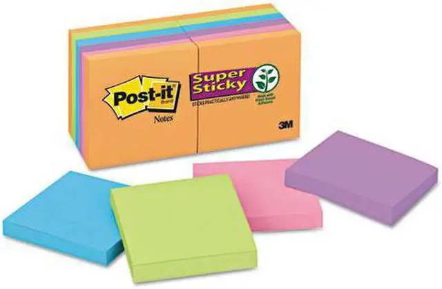 Alt view image 2 of 20 - Post-It Notes Super Sti Note,Super Sticky 12pk,Ne 65412SSAN