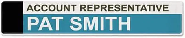 Alt view image 5 of 9 - Panel Wall Sign Name Holder, Acrylic, 9 X 2, Clear