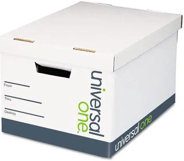 Main image of Universal Lift-Off Lid File Storage Box Legal Fiberboard White 12/Carton 95221