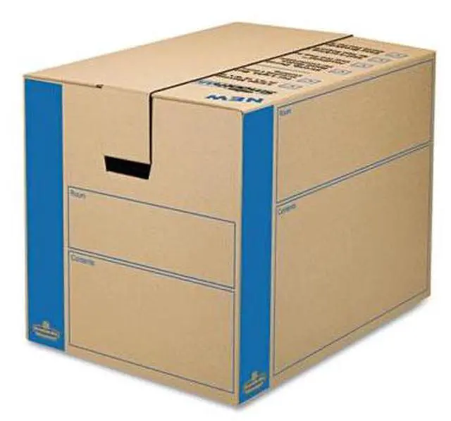 Alt view image 3 of 13 - Bankers Box 0062901 SmoothMove Moving Storage Box- Extra Strength- Large- 18w x 24d x 18h- Kraft