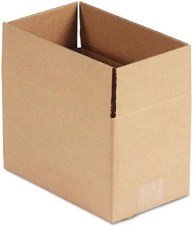 Main image of Corrugated Kraft Fixed-Depth Shipping Carton, 6W X 10L X 6H, Brown, 25