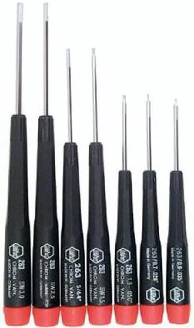 Alt view image 3 of 8 - Wiha Tools Precision Screwdriver Set, NmPcs7  26390