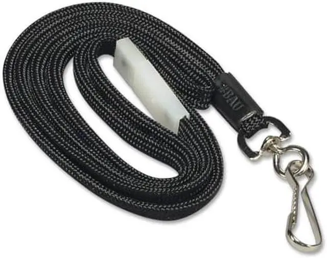 Alt view image 3 of 15 - Baumgartens Breakaway Lanyards, w/ Adj. Slide, 35" ,12/BX, Black 65549