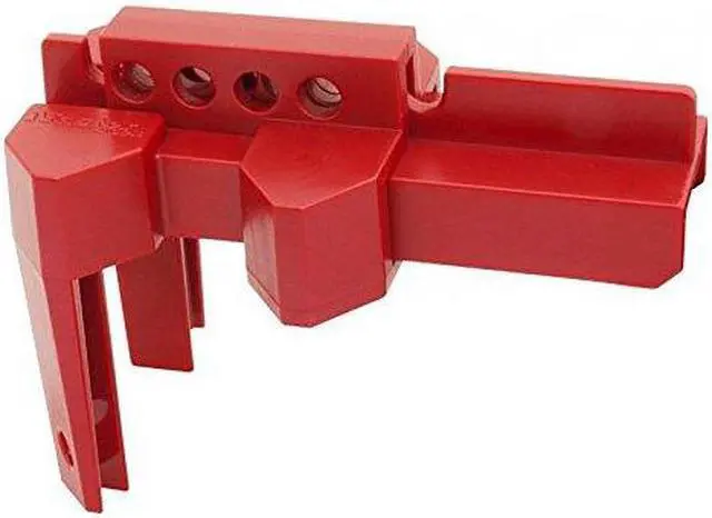 Main image of MASTER LOCK S3081 Adjustable Ball Valve Lockout, Clamp On, For Quarter Turn