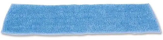 Alt view image 2 of 4 - Rubbermaid Commercial Products RCP Q409 BLU Microfiber Econ Wet Pad 18X5 Blue - Case of 12