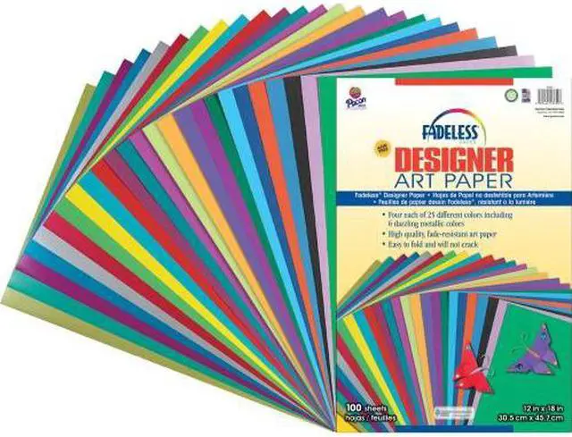 Alt view image 3 of 5 - Pacon 57650 Fadeless Designer Sheets 100 Sheets 12inx18in Assorted