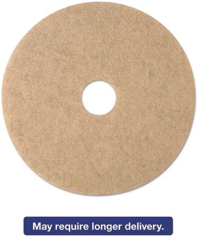 Alt view image 2 of 2 - 3M Corporation MCO 19008 20 Inch 3500 Nat Blend Hi-Speed Burnish Pad- Tan - Case of 5