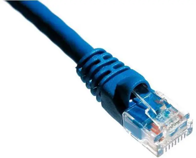 Alt view image 2 of 4 - Axiom C6AMB-B50-AX Patch Cable - Rj-45 (M) To Rj-45 (M) - 50 Ft - Utp - Cat 6A - Ieee 802.3An - Molded, Snagless, Stranded - Blue