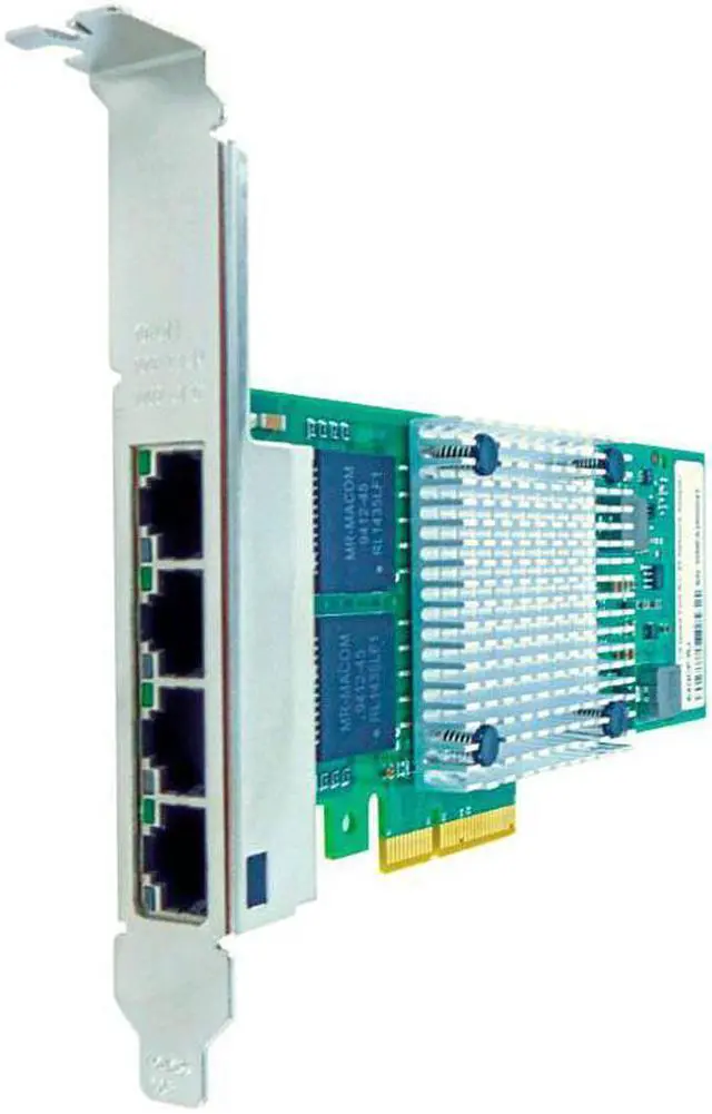 Alt view image 2 of 7 - AXIOM 10/100/1000MBS QUAD PORT RJ45 PCIE X4 NIC CARD FOR DELL - 430-4999
