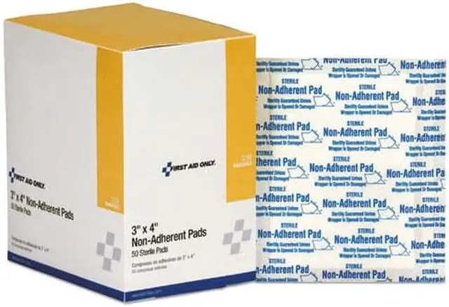 Alt view image 2 of 5 - First Aid Only I256 Refill For Smartcompliance General Business Cabinet, Non-Adherent Pads,3X4,50/Bx