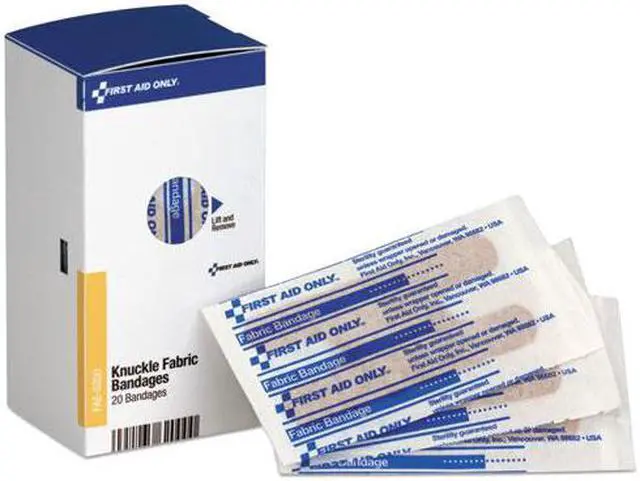 Alt view image 3 of 10 - First Aid Only FAE6200 Refill For Smartcompliance Gen Business Cabinet, Knuckle Fabric Bandages,20/Bx