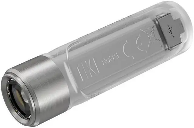 Alt view image 3 of 7 - NITECORE TIKI Mini Futuristic LED Keychain Light 300 Lumens-Built-in Rechargeable Li-ion battery