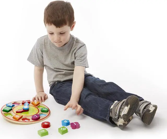 Alt view image 6 of 19 - Melissa & Doug Shape Sorting Clock - Wooden Educational Toy