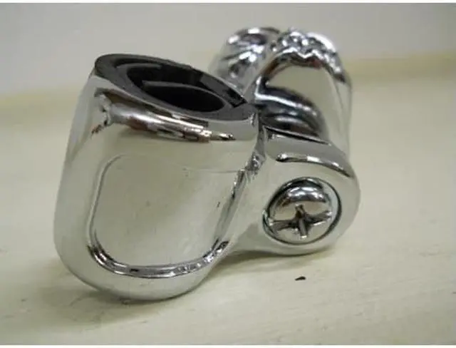 Alt view image 3 of 6 - Chrome Die Cast Skull Steering Wheel Spinner Suicide Knob / Universal Bracket