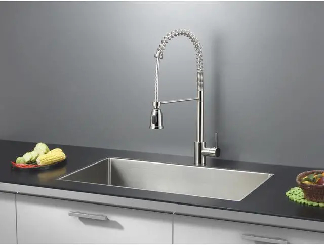 Alt view image 3 of 15 - Ruvati 16-gauge Stainless Steel 30-inch Single Bowl Undermount Kitchen Sink