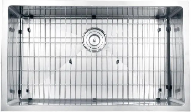 Alt view image 7 of 15 - Ruvati 16-gauge Stainless Steel 30-inch Single Bowl Undermount Kitchen Sink
