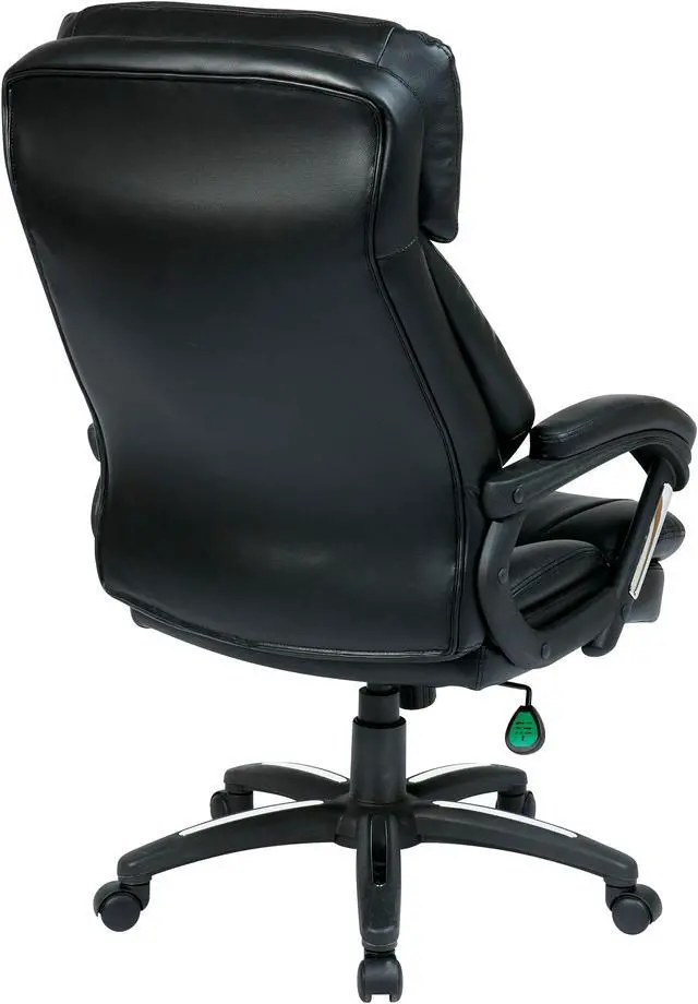 Alt view image 2 of 9 - Office Star Products Work Smart Oversized Faux Leather Executive Chair