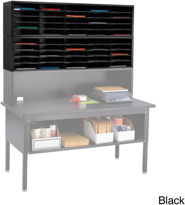 Main image of Safco E-Z Sort Gray Solid Steel Mail Sorter with Adjustable Shelves