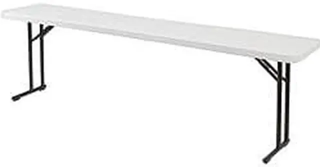 Alt view image 2 of 13 - Meeting and Training Table, 18"D x 96"W x 30"H, Light Spotted Gray NATIONAL PUBLIC SEATING BT1896