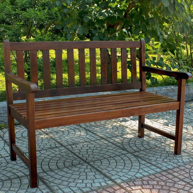 Main image of International Caravan Acacia Wood 49-inch Bench