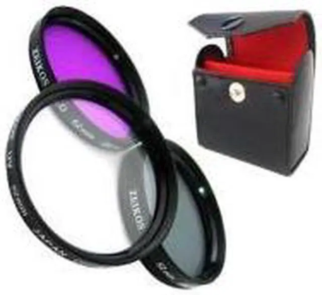 Alt view image 2 of 5 - Zeikos 55 mm Multi Coated Glass Filter Kit