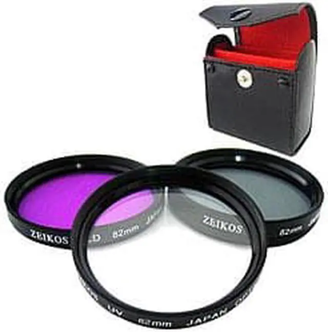 Alt view image 2 of 5 - Zeikos 82mm Multi Coated Glass Filter Kit