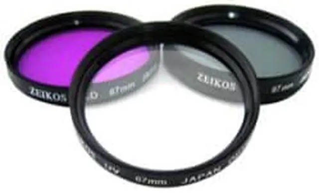 Alt view image 3 of 5 - Zeikos 82mm Multi Coated Glass Filter Kit