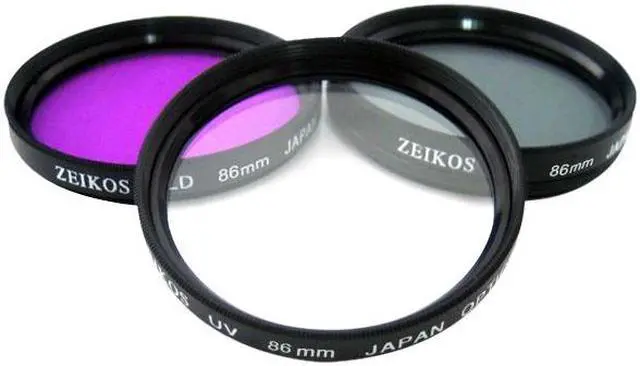 Main image of Zeikos Electronics ZE-FLK86 Filter Kit - Ultraviolet, Polarizer, FLD