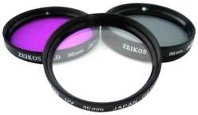 Alt view image 2 of 3 - Zeikos Electronics ZE-FLK86 Filter Kit - Ultraviolet, Polarizer, FLD