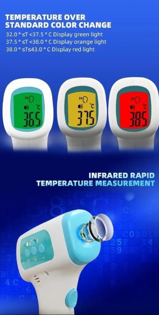 Alt view image 2 of 3 - Infrared Non-Contact Digital Thermometer