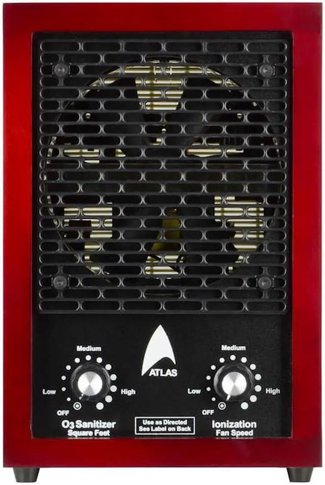 Alt view image 3 of 3 - Atlas ATL303 Powerful Ionizer with 3-Plate Ozone System, UV Prefilter and HEPA Technology