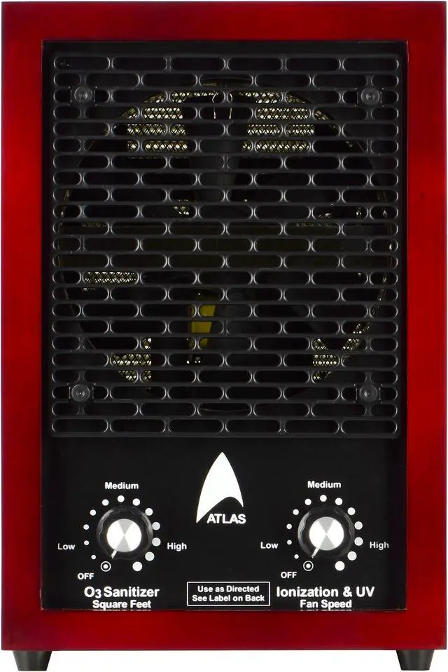 Alt view image 3 of 3 - Atlas Multipurpose Washable HEPA ionic Air Purifier Cleaner Ozone Ionizer for 3500 sq.ft(Black)Pack of 1
