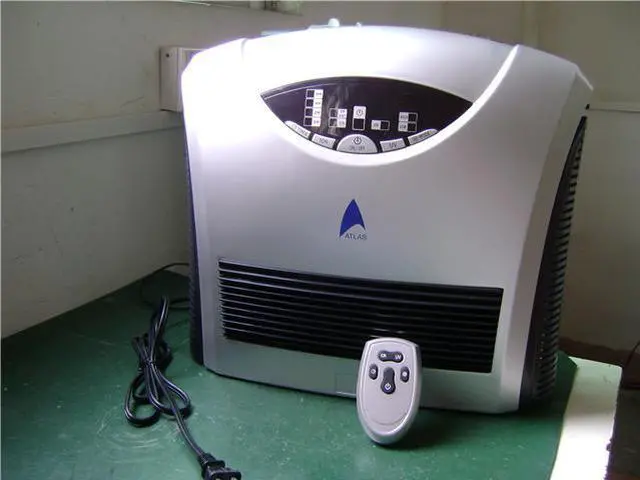 Alt view image 3 of 3 - Atlas 9079D Ozonator Dual (Hepa and Active Carbon Filter) Air Purifier with UVC Lamp & Remote Control (D)