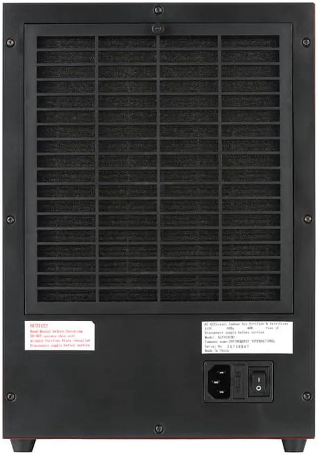 Alt view image 7 of 7 - Atlas ATL303CHO Ionic Ozone Air Purifier With Washable HEPA Filter and Remote Control