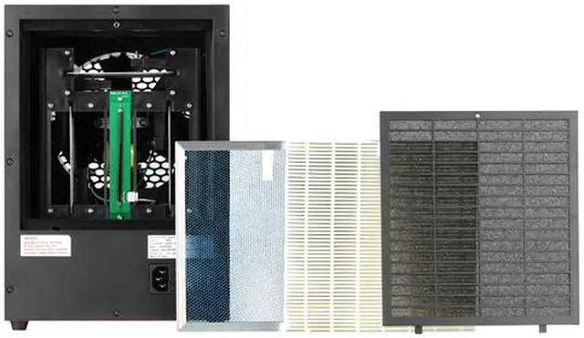 Alt view image 2 of 7 - Atlas ATL303CHO Ionic Ozone Air Purifier With Washable HEPA Filter and Remote Control