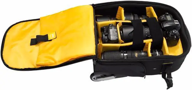 Alt view image 2 of 6 - Atlas ATLSCK40 Modern and Customized backpack and Trolley for Camera (Black),Pack of 1