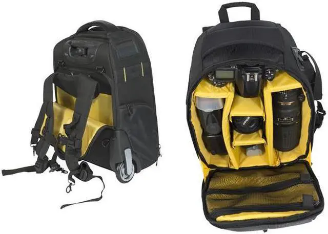 Alt view image 4 of 6 - Atlas ATLSCK40 Modern and Customized backpack and Trolley for Camera (Black),Pack of 1