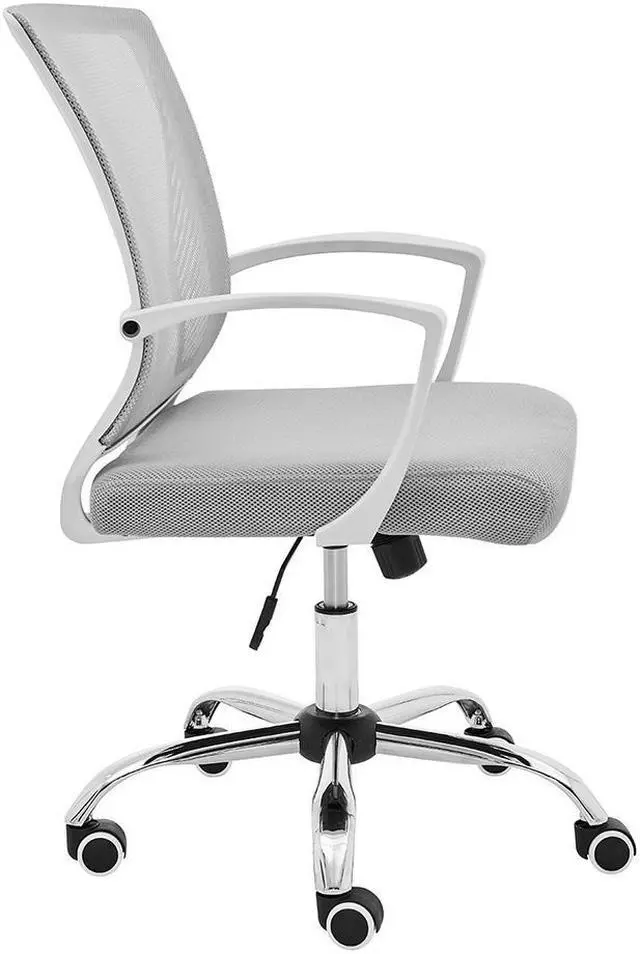 Alt view image 3 of 7 - Modern Home Zuna Mid-Back Office Chair - White/Gray