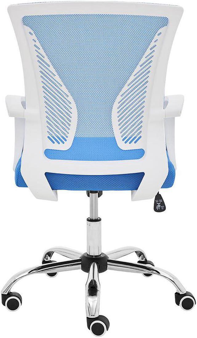 Alt view image 5 of 7 - Modern Home Zuna Mid-Back Office Chair - White/Blue