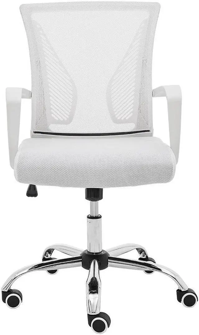 Alt view image 2 of 7 - Modern Home Zuna Mid-Back Office Chair - White/White