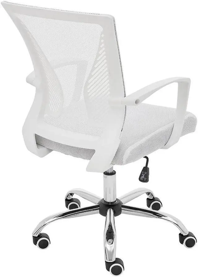 Alt view image 6 of 7 - Modern Home Zuna Mid-Back Office Chair - White/White