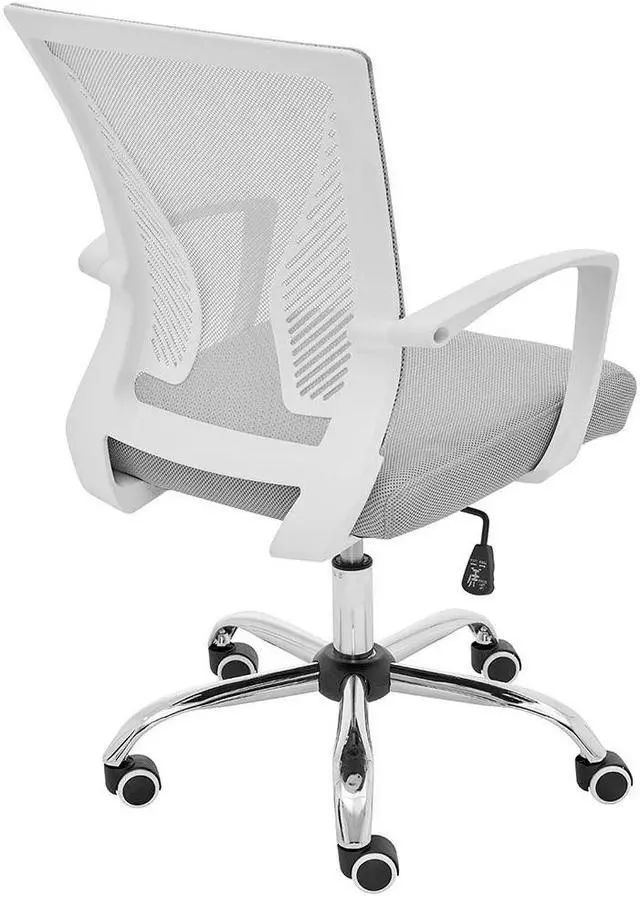 Alt view image 6 of 7 - Modern Home Zuna Mid-Back Office Chair - White/Gray