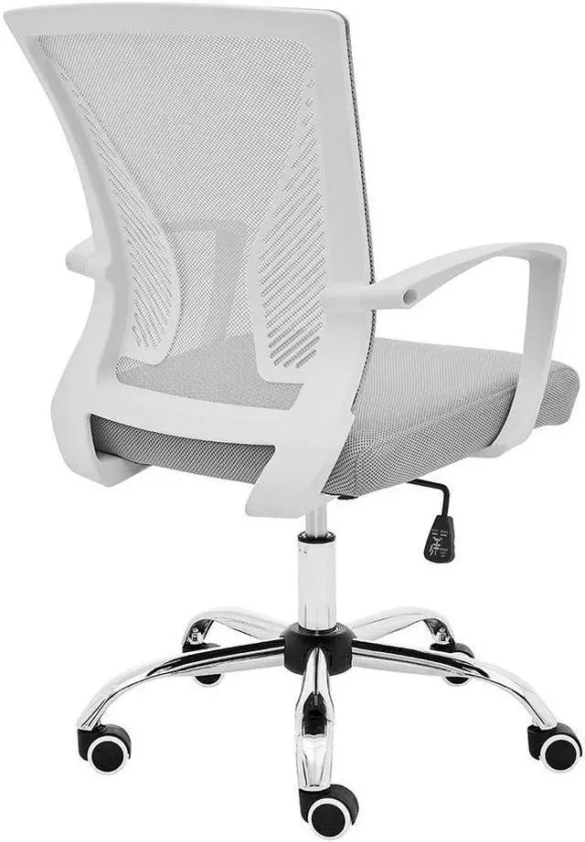 Alt view image 4 of 7 - Modern Home Zuna Mid-Back Office Chair - White/Gray