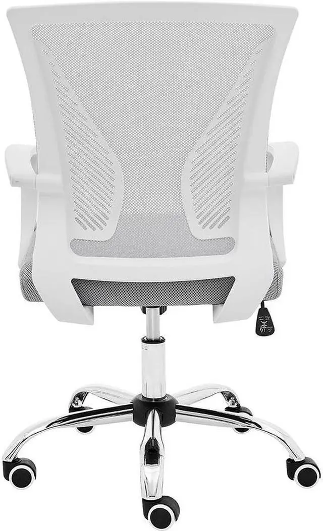 Alt view image 5 of 7 - Modern Home Zuna Mid-Back Office Chair - White/Gray