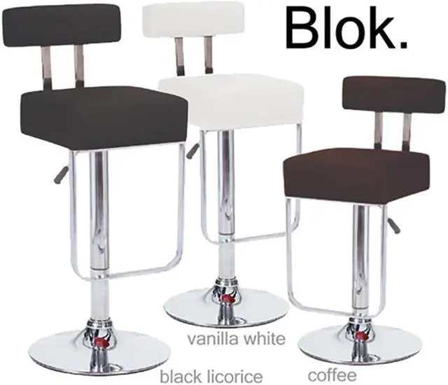 Alt view image 2 of 7 - Set of 4 Modern Home Kappa Contemporary Adjustable Height Counter/Bar Stool (Coffee Brown)