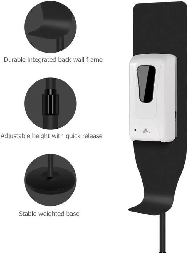 Alt view image 4 of 6 - OnDisplay Touchless Automatic Freestanding Hand Sanitizer/Soap Dispensing Station HSS-08