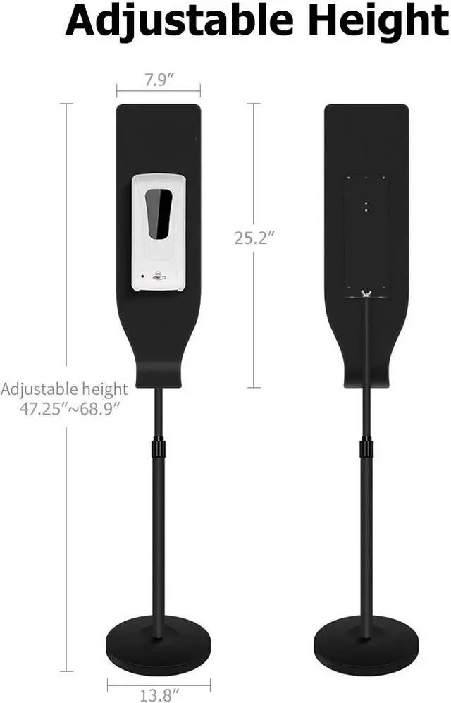 Alt view image 2 of 6 - OnDisplay Touchless Automatic Freestanding Hand Sanitizer/Soap Dispensing Station HSS-08