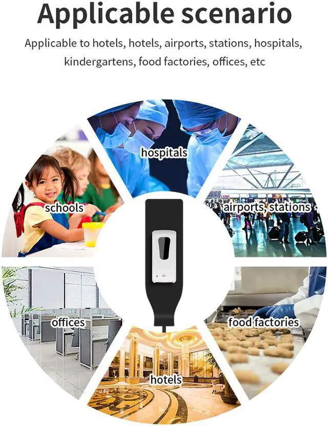 Alt view image 5 of 6 - OnDisplay Touchless Automatic Freestanding Hand Sanitizer/Soap Dispensing Station HSS-08