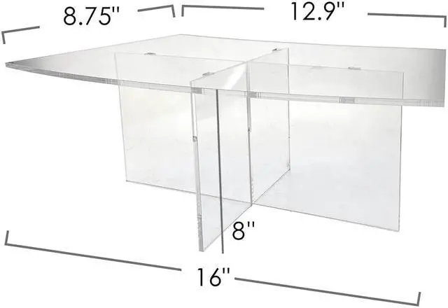Alt view image 2 of 7 - OnDisplay Cross Tier Acrylic Display Rack/Stand - Clear Food Display Stage (Set of 3 - One of Each Size)